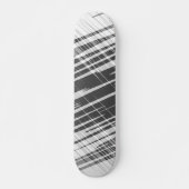 Moderne abstracte zwarte strepen patroon skateboard (Voorkant)