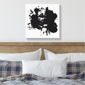 Moderne Abstracte zwarte vlekken Canvas Afdruk (Insitu (Slaapkamer))