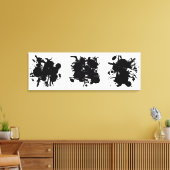 Moderne Abstracte zwarte vlekken Canvas Afdruk (Insitu (Woonkamer))