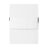 Moderne Abstracte zwarte Waterverf Uitnodigingen Wikkel (Achterkant Voorbeeld)