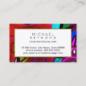 Moderne abstractie is abstract visitekaartje (Voorkant)