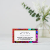 Moderne abstractie is abstract visitekaartje (Staand voorkant)