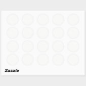 Moderne Academische Levensstijl Design Ronde Sticker (Vel)