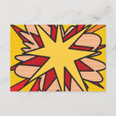 Moderne accommodatiegegevens voor stripboekbruilof informatiekaartje (Achterkant)