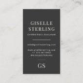 Moderne accountant belastingadviseur CPA Visitekaartje (Achterkant)