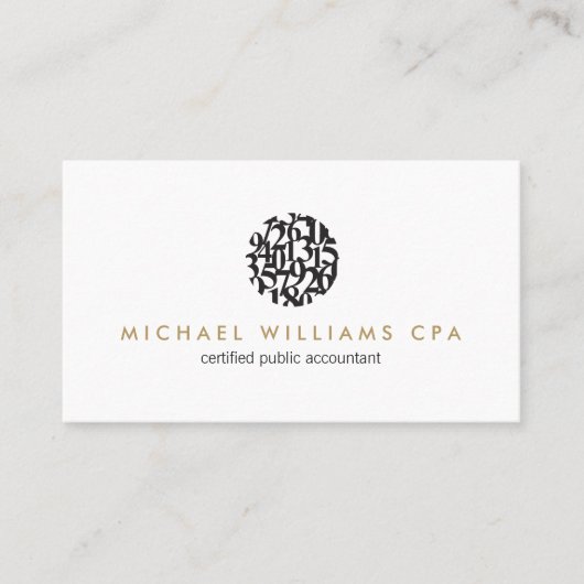 Moderne accountant, Boekhouding II Visitekaartje (Voorkant)