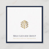 Moderne accountant CPA Tax Consultant Vierkante Visitekaartje (Voorkant)