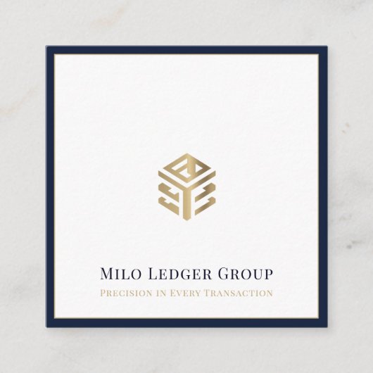 Moderne accountant CPA Tax Consultant Vierkante Visitekaartje (Voorkant)