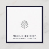 Moderne accountant CPA Tax Consultant Vierkante Visitekaartje (Voorkant)