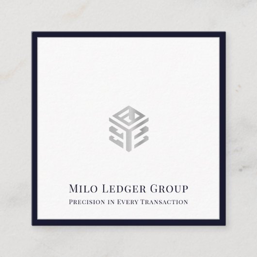 Moderne accountant CPA Tax Consultant Vierkante Visitekaartje (Voorkant)