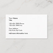 Moderne accountant visitekaartje (Achterkant)