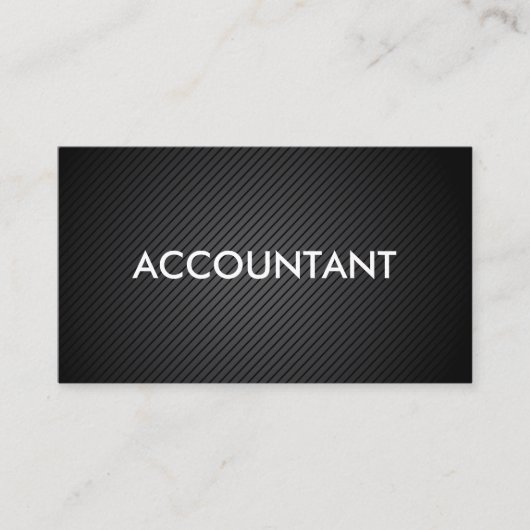 Moderne accountant visitekaartje (Voorkant)