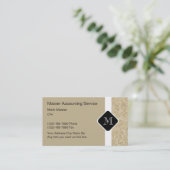 Moderne accountantsvisitekaartjes visitekaartje (Staand voorkant)