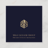 Moderne Accounting Tax Consulting Aangepaste Logo Vierkante Visitekaartje (Voorkant)