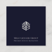 Moderne Accounting Tax Consulting Aangepaste Logo Vierkante Visitekaartje (Voorkant)