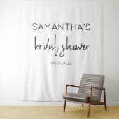 Moderne achtergrond zwart-wit Vrijgezellenfeest Wandkleed (In situ)