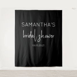 Moderne achtergrond zwart-wit Vrijgezellenfeest Wandkleed