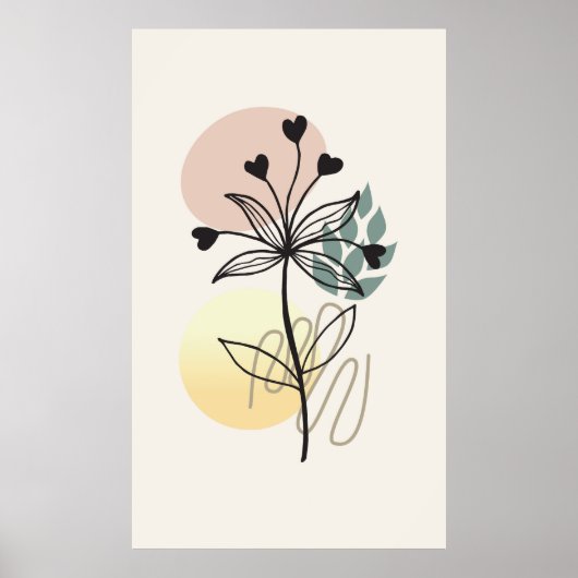 Moderne achtergrondontwerp poster (Voorkant)