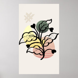 Moderne achtergrondontwerp  poster