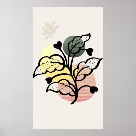 Moderne achtergrondontwerp  poster (Voorkant)