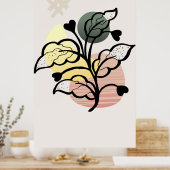 Moderne achtergrondontwerp  poster (Keuken)