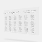 Moderne Acryl 18 Tafel Trouw Stoelen Chart Bord (Hoek)