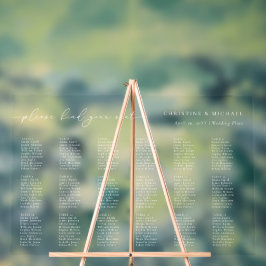 Moderne Acryl 18 Tafel Trouwstoelen Chart Bord