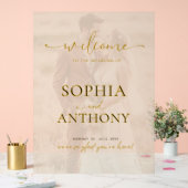 Moderne Acryl Foto Huwelijk Welkom Teken Acryl Bord (Huwelijk)