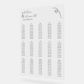 Moderne Acryl Trouwstoel Grafiek | Black Bord (Hoek)