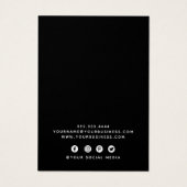 Moderne add Logo juwelen oormerkende Kaart (Achterkant)