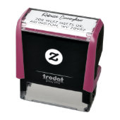 Moderne adres script naam zelfinktende stempel (Product)