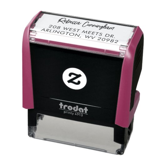 Moderne adres script naam zelfinktende stempel (Product)