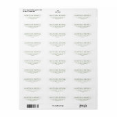 Moderne Adresetiketten Etiket (Full Sheet)