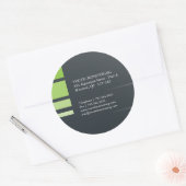 Moderne Adresetiketten Ronde Sticker (Envelop)