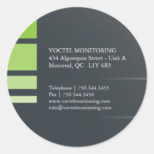 Moderne Adresetiketten Ronde Sticker