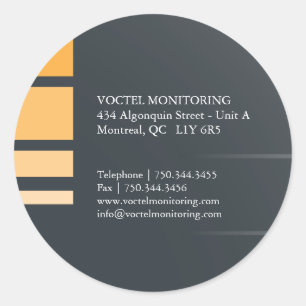 Moderne Adresetiketten Ronde Sticker