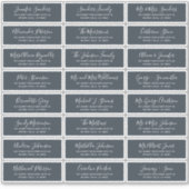 Moderne adresetiketten voor individuele bezoekers  sticker (Voorkant)