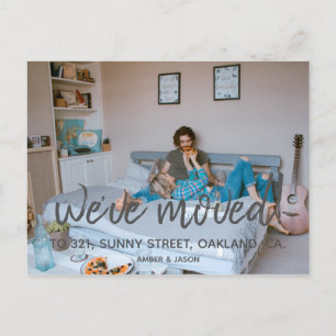 moderne adressenwijziging aankondigingskaart