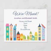 Moderne adreswijziging aankondigingskaart (Voorkant)