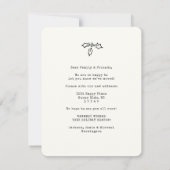 Moderne adreswijziging eenvoudige kerstboomstructu aankondiging (Achterkant)