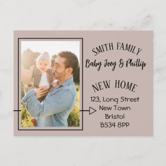 Moderne adreswijziging Foto briefkaart