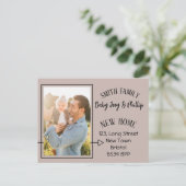 Moderne adreswijziging Foto briefkaart (Staand voorkant)