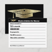 Moderne Advies Wensen Feest Gouden Afstuderen (Voorkant / Achterkant)