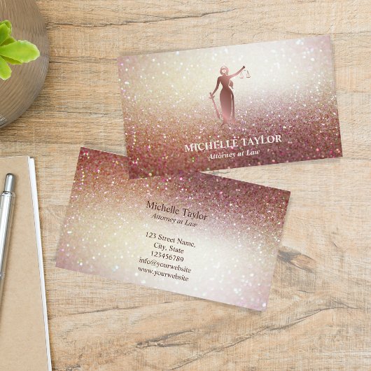 Moderne advocaat bij Law Office Supplies Visitekaartje