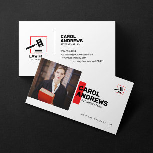 Moderne advocaat Juridisch student Advocaat Visitekaartje