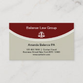 Moderne Advocaat Visitekaartjes (Voorkant)