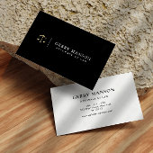 moderne advocaat voor beroepsadvocaat visitekaartje