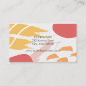 Moderne afbeelding Abstract Visitekaartje (Achterkant)