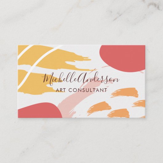 Moderne afbeelding Abstract Visitekaartje (Voorkant)