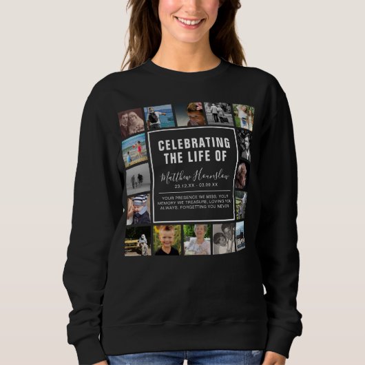 Moderne Afbeelding collage in het liefhebben van h Trui (Voorkant)